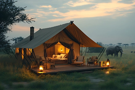 Campamentos y tiendas de safari