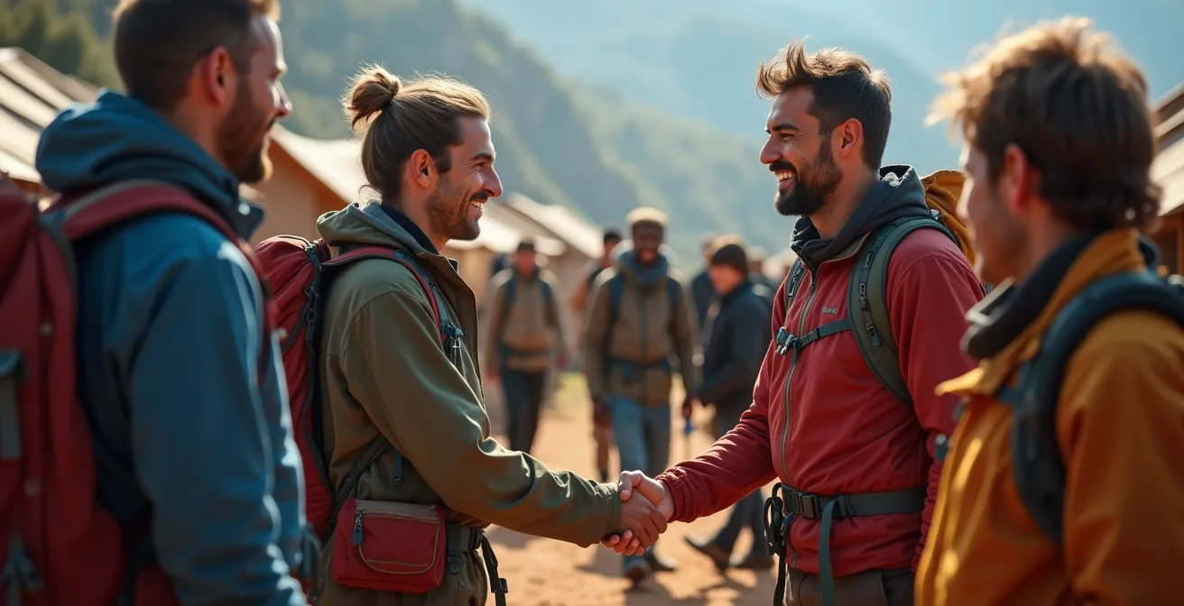 Ceremonia de entrega de propinas al equipo de soporte del Kilimanjaro