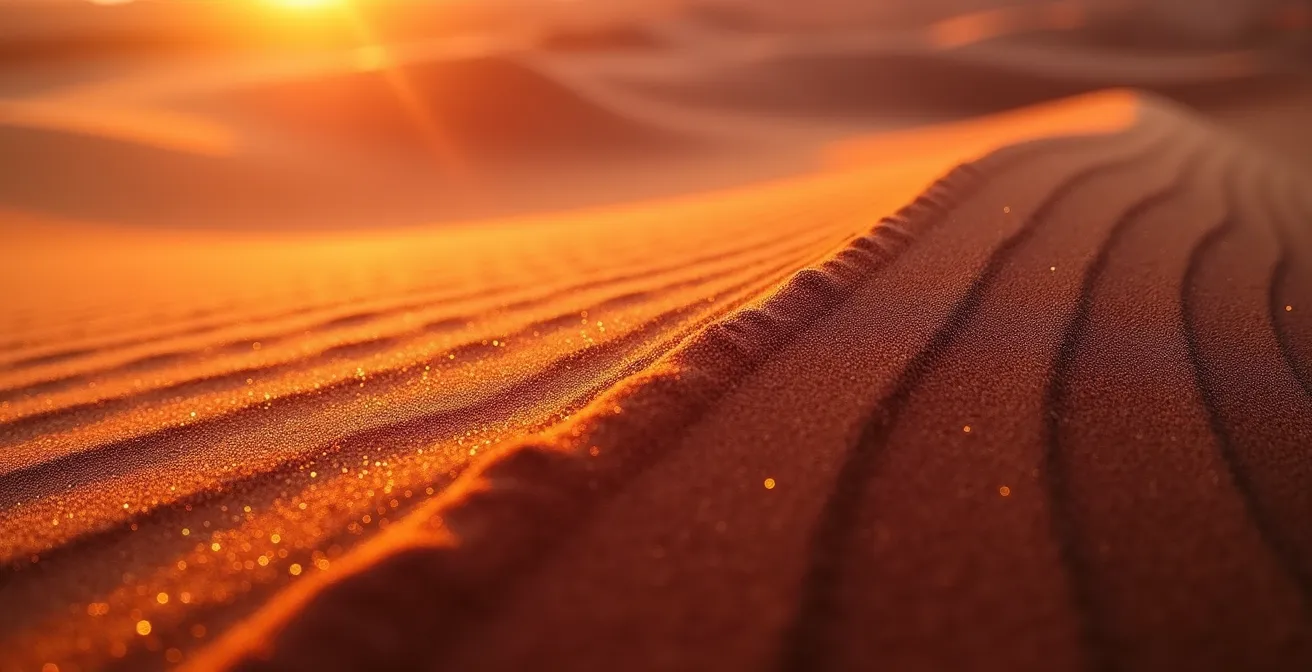 Comparación visual del cambio de luz en Deadvlei desde pre-amanecer hasta luz dorada
